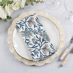 Hand Block Print Napkin 20" Square