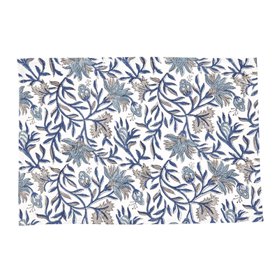 Hand Block Print Placemat 13" x 19"Oblong