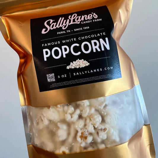 Sally Lane's White Chocolate Popcorn - 3 oz