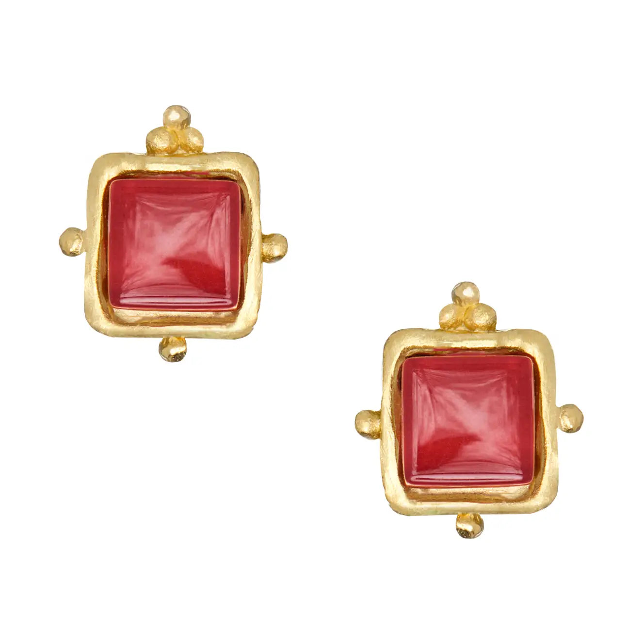 Susan Shaw Charlotte Studs - Crimson 1083C