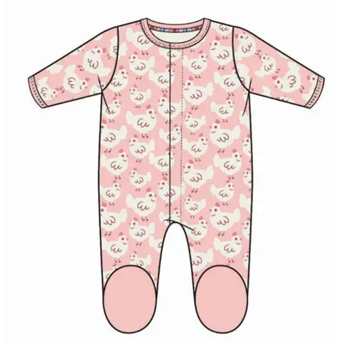 Magnetic Me Organic Cotton Pink Chicken Footie