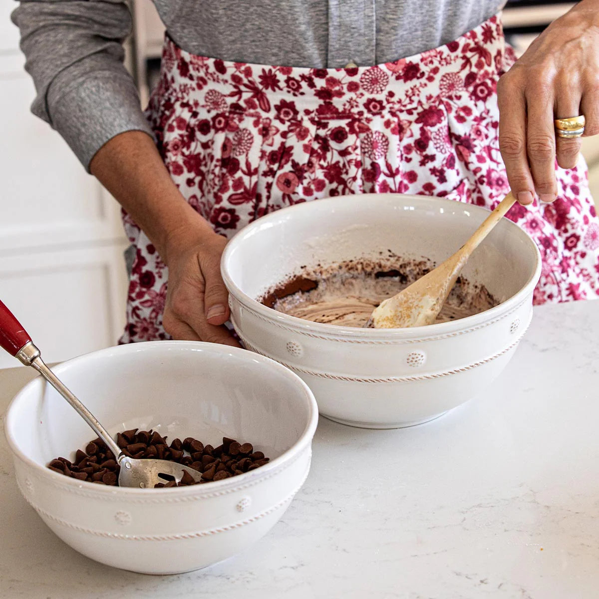 Berry & Thread  Nesting Serving Bowl Set/3pc - Whitewash