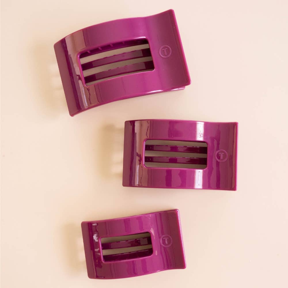 Mulberry Large Flat Rectangle Hair Clip