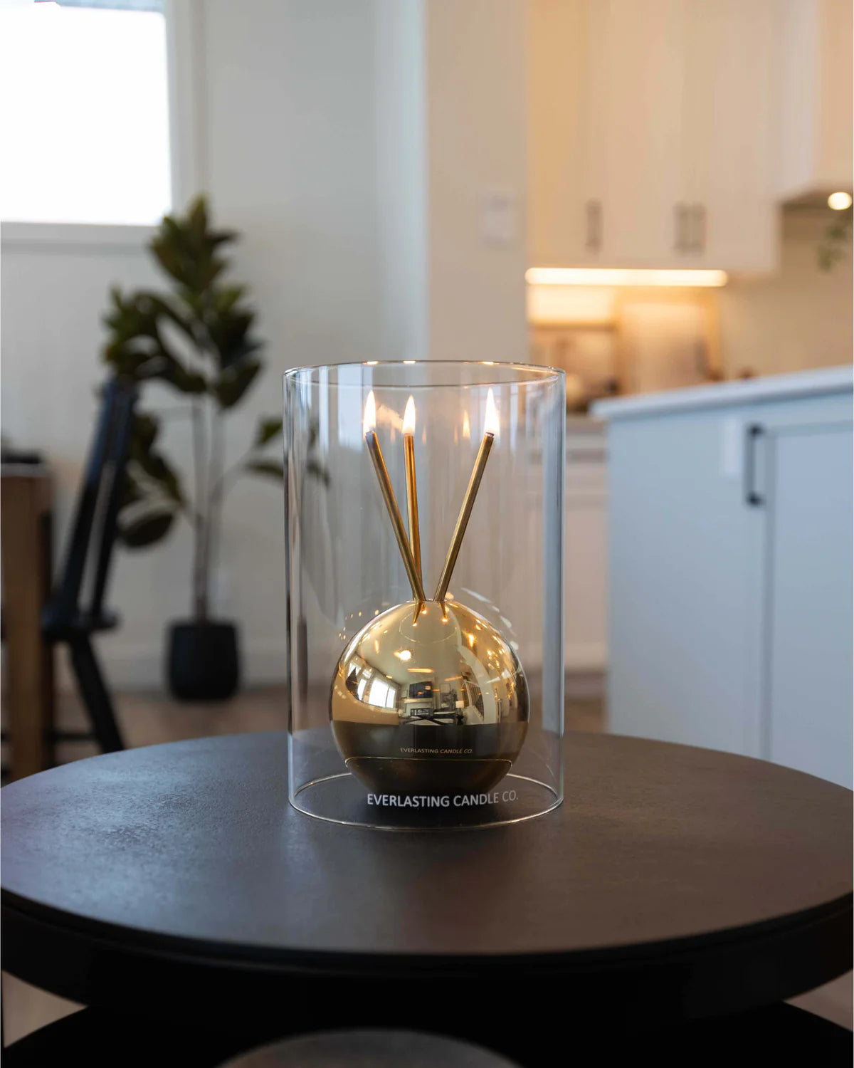 Glass Hurricane Vase