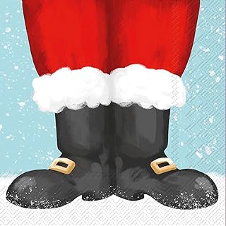 Santa Boots cocktail napkins