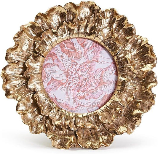 Photo Frame - Fleur D'Or 4" x 4" Golden Flower