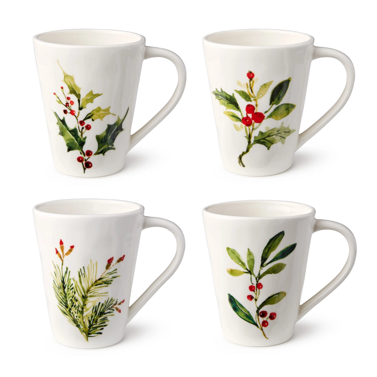 Holly and Vines Mug 18 OZ