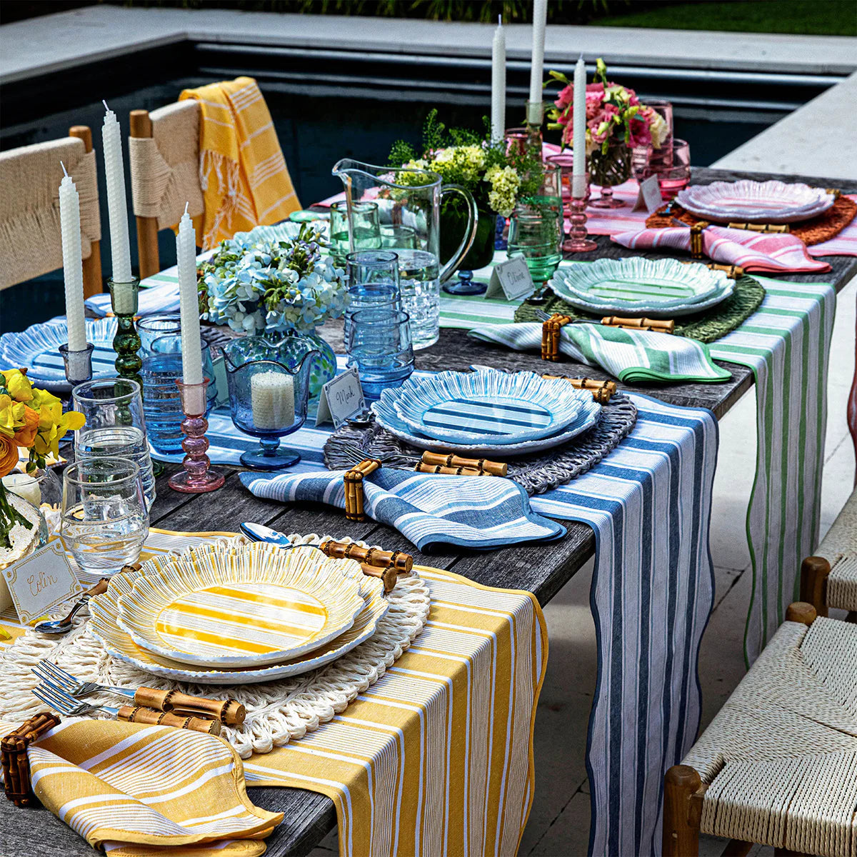 Cabana Stripe Melamine Salad Plate