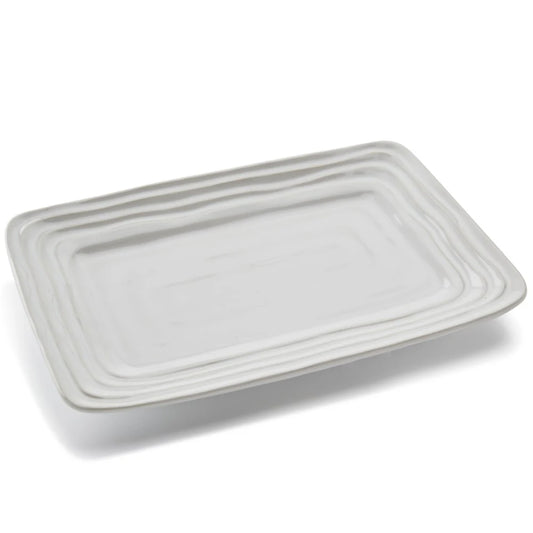 SKyros Terra Rectangle Tray  White