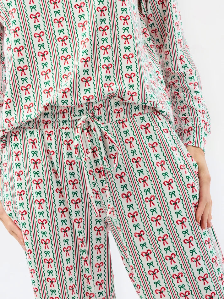 Women's Annie Pajama Set - Peppermint Twist