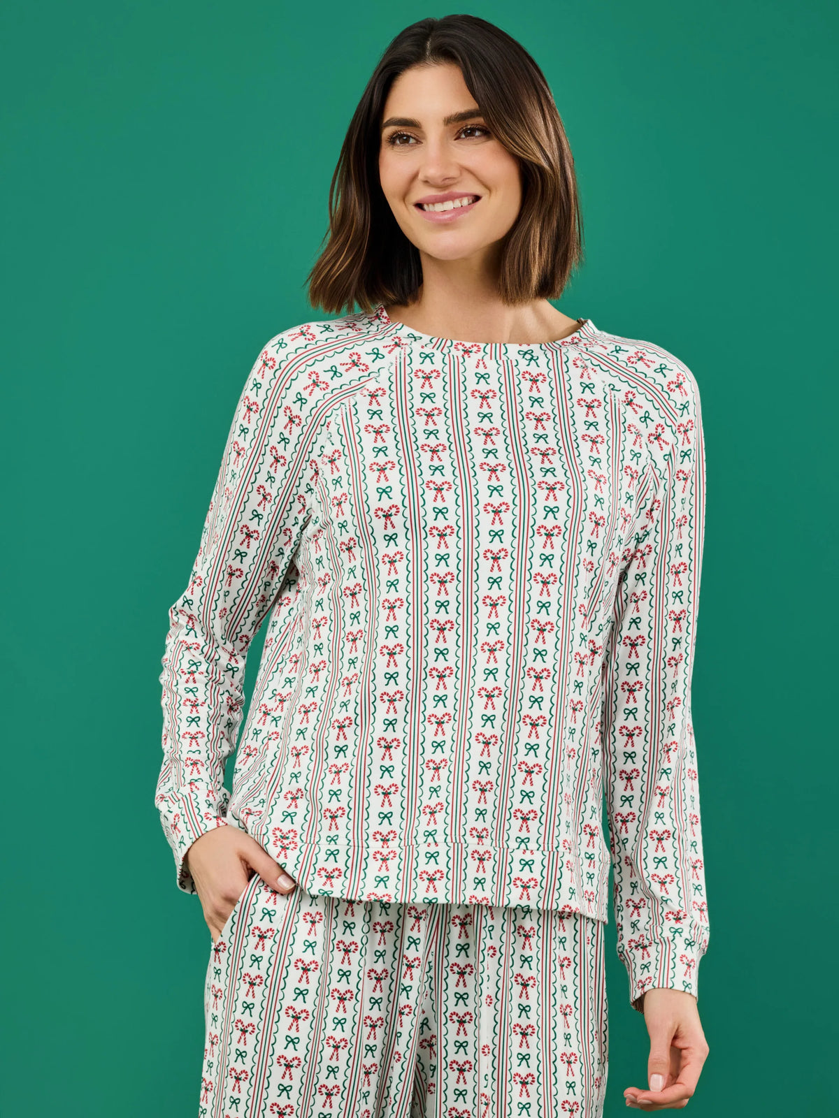 Women's Annie Pajama Set - Peppermint Twist