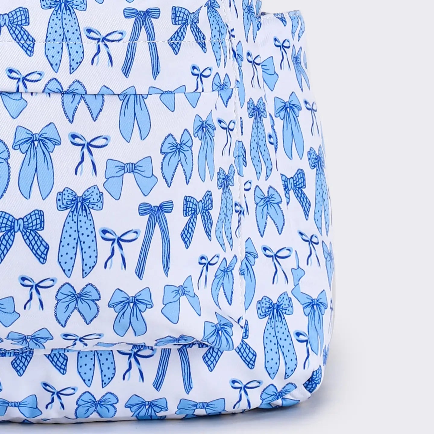 Bow Print Kids Girls Canvas Backpack