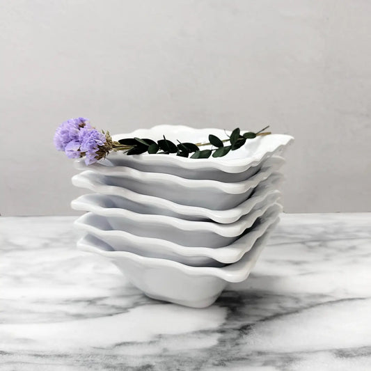 White 5 in Melamine Dip Bowl
