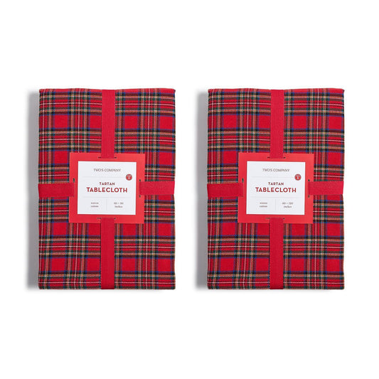Red Tartan Traditions Tablecloth