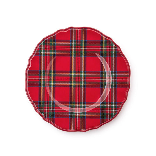 Tartan Traditions Set of 4 Melamine Salad / Dessert Plates