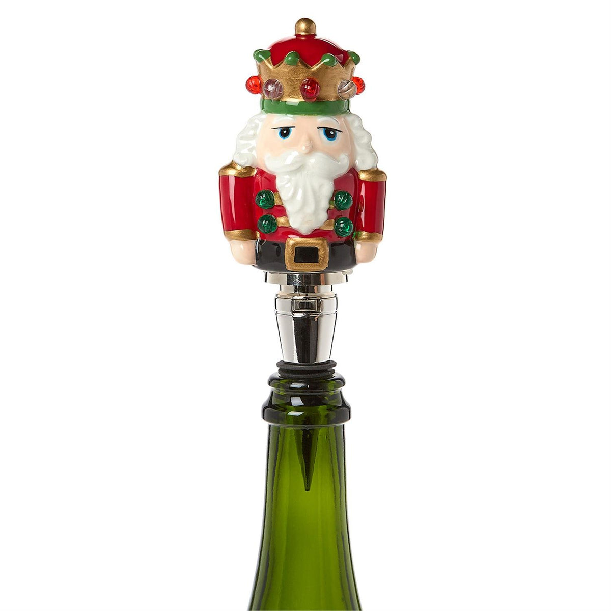 Light Up Nutcracker Bottle Stopper