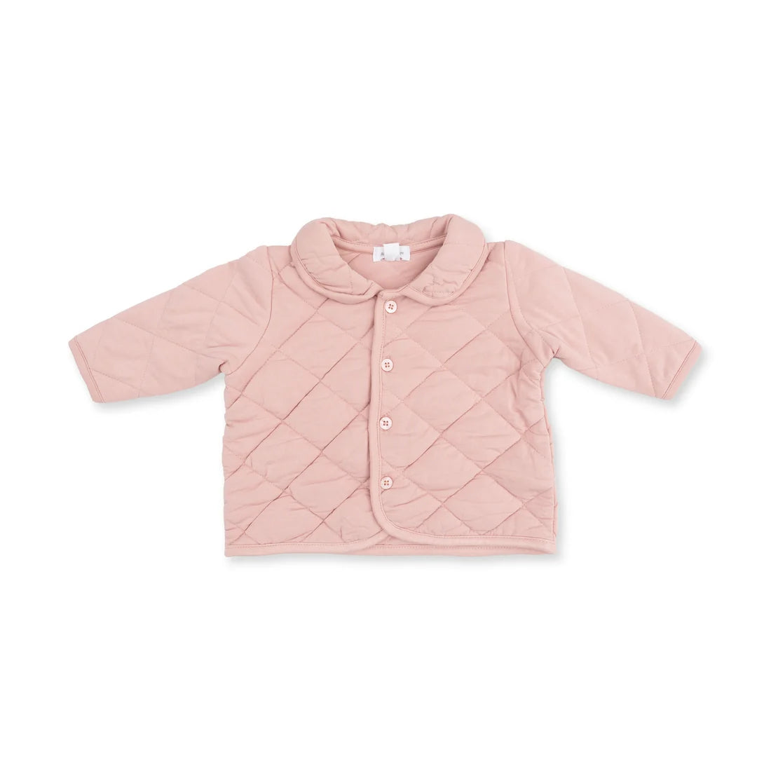 Solid Mellow Rose Quilted Jacket