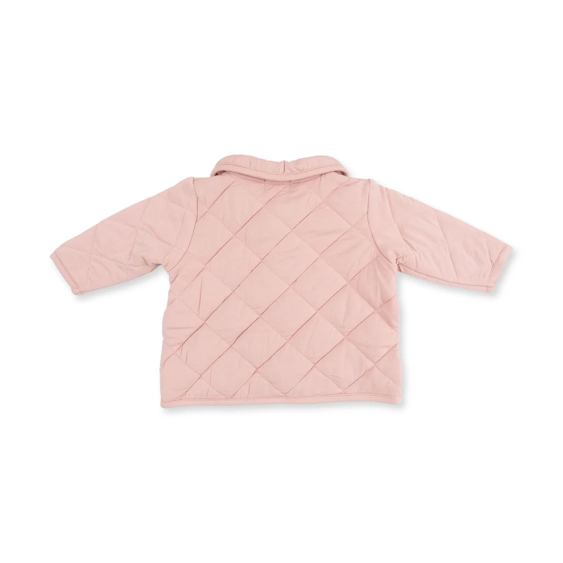 Solid Mellow Rose Quilted Jacket