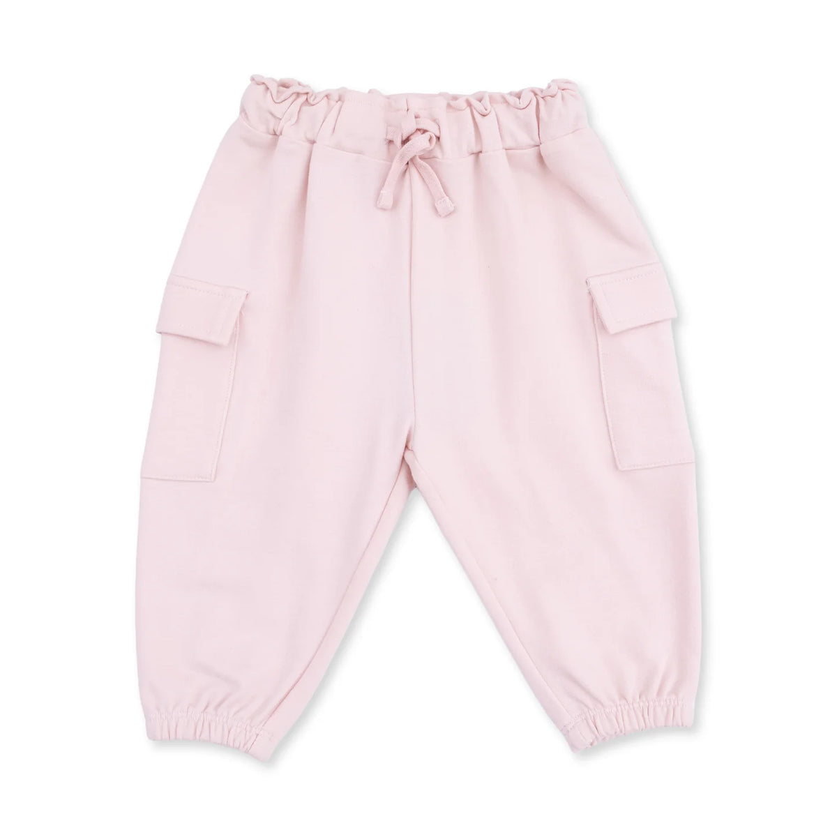 Solid Veiled Pink Fashion Cargo Pants