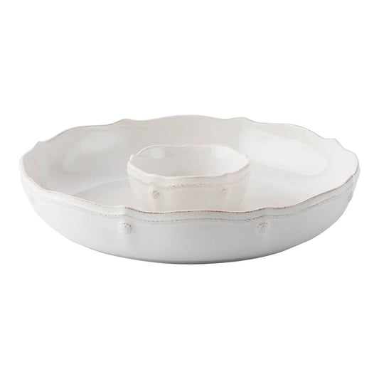 Berry & Thread  Chip and Dip - Whitewash