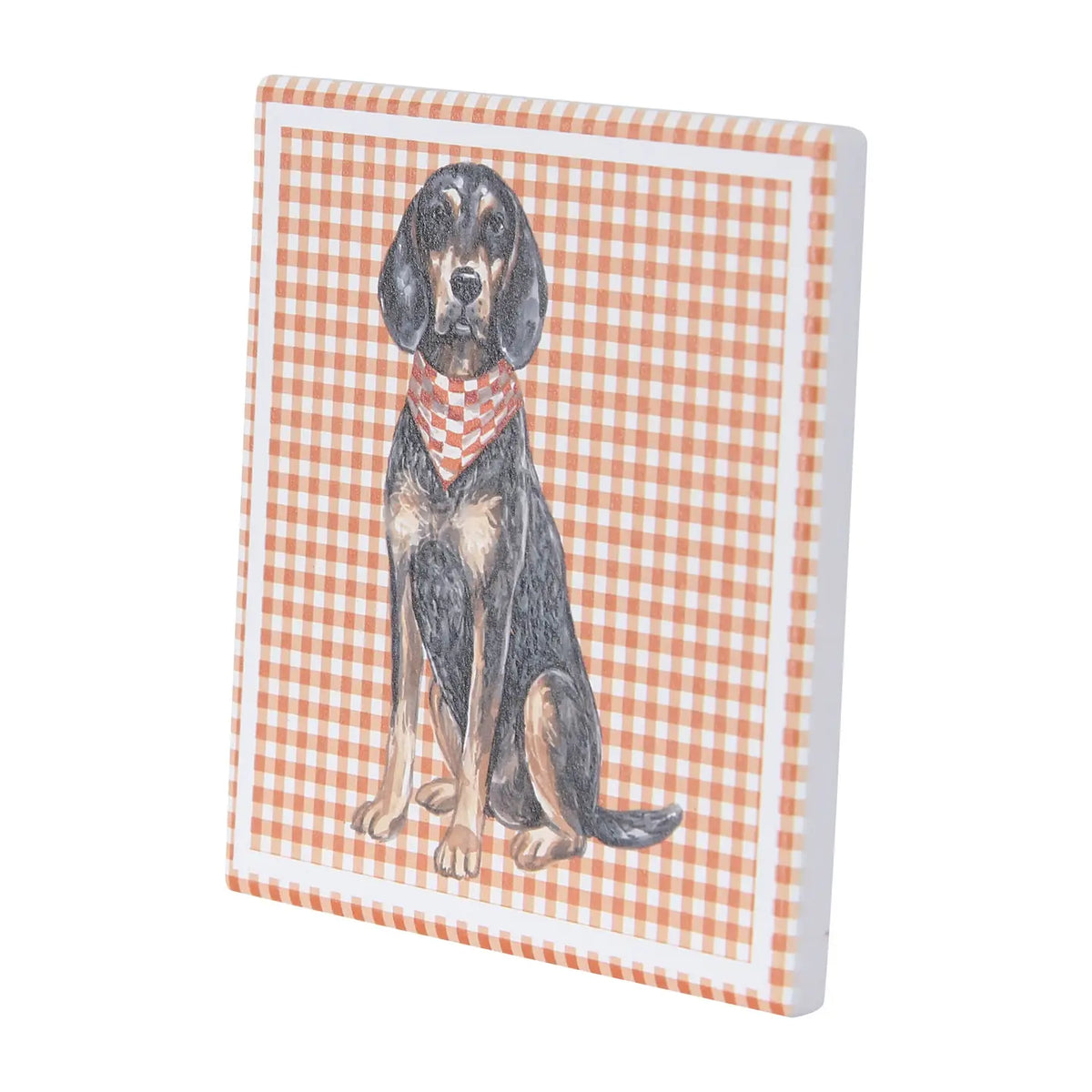 Watercolor Coonhound Ceramic Coaster