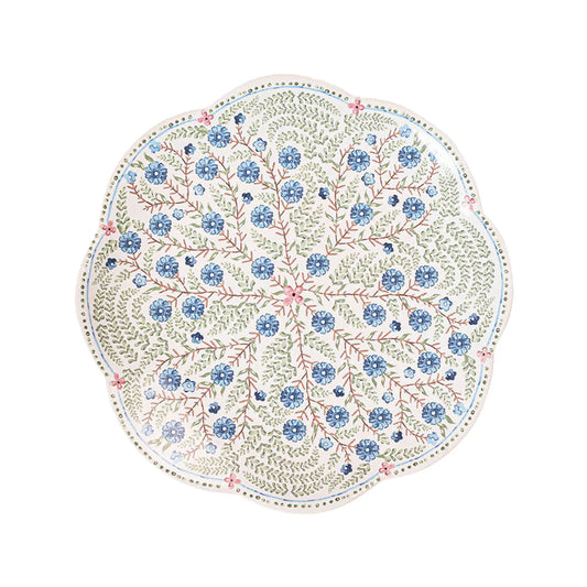 Vila Seville Scalloped Chambray Salad Plate