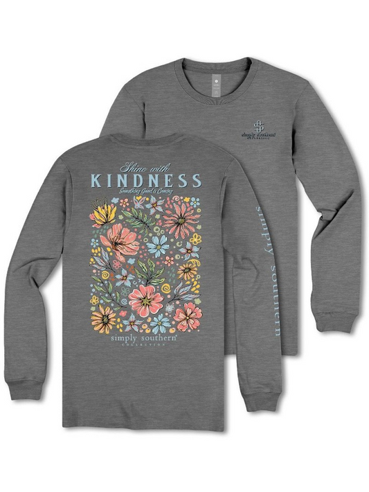 Simply Southern Shine with Kindness Long Sleeve Tee