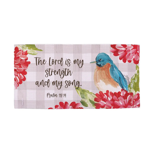 Lucky Bird Pillow Swap The Lord is my Strength...
