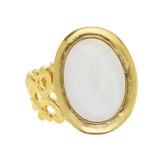 Susan Shaw Caroline Ring White/Gold 9180W
