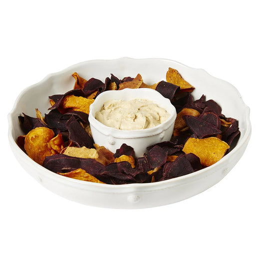 Berry & Thread  Chip and Dip - Whitewash