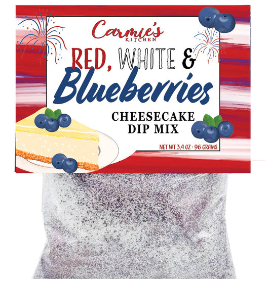 Carmie's Red White & Blueberries Cheesecake - Americana Collection