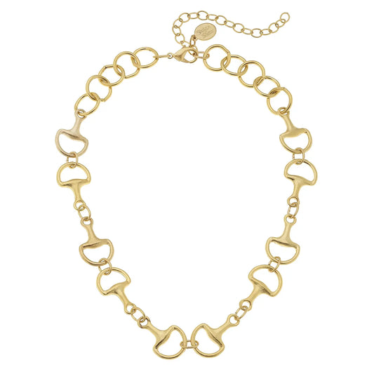 Susan Shaw Gold Horse Bit Necklace 3547G