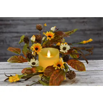 Autumn Aster 4.5in Candle Rings