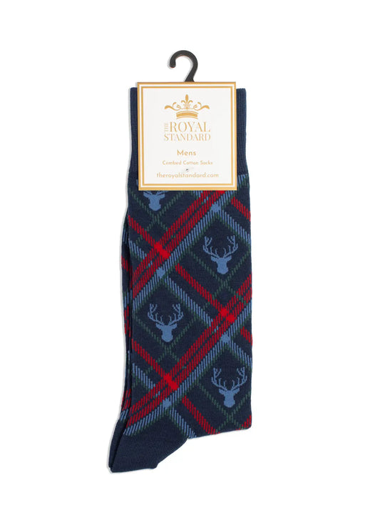 Men's Layton Deer Plaid Socks