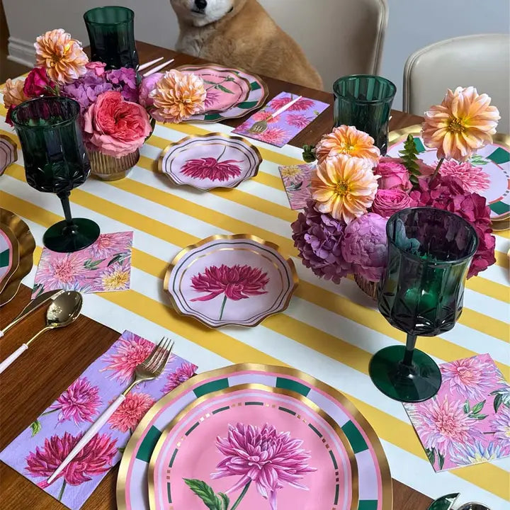 Dahlia Garden Cocktail Napkins