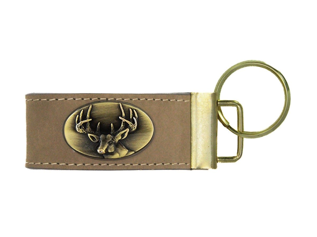 Deer Leather Keychain