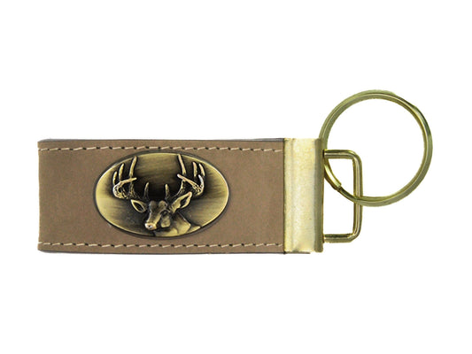 Deer Leather Keychain