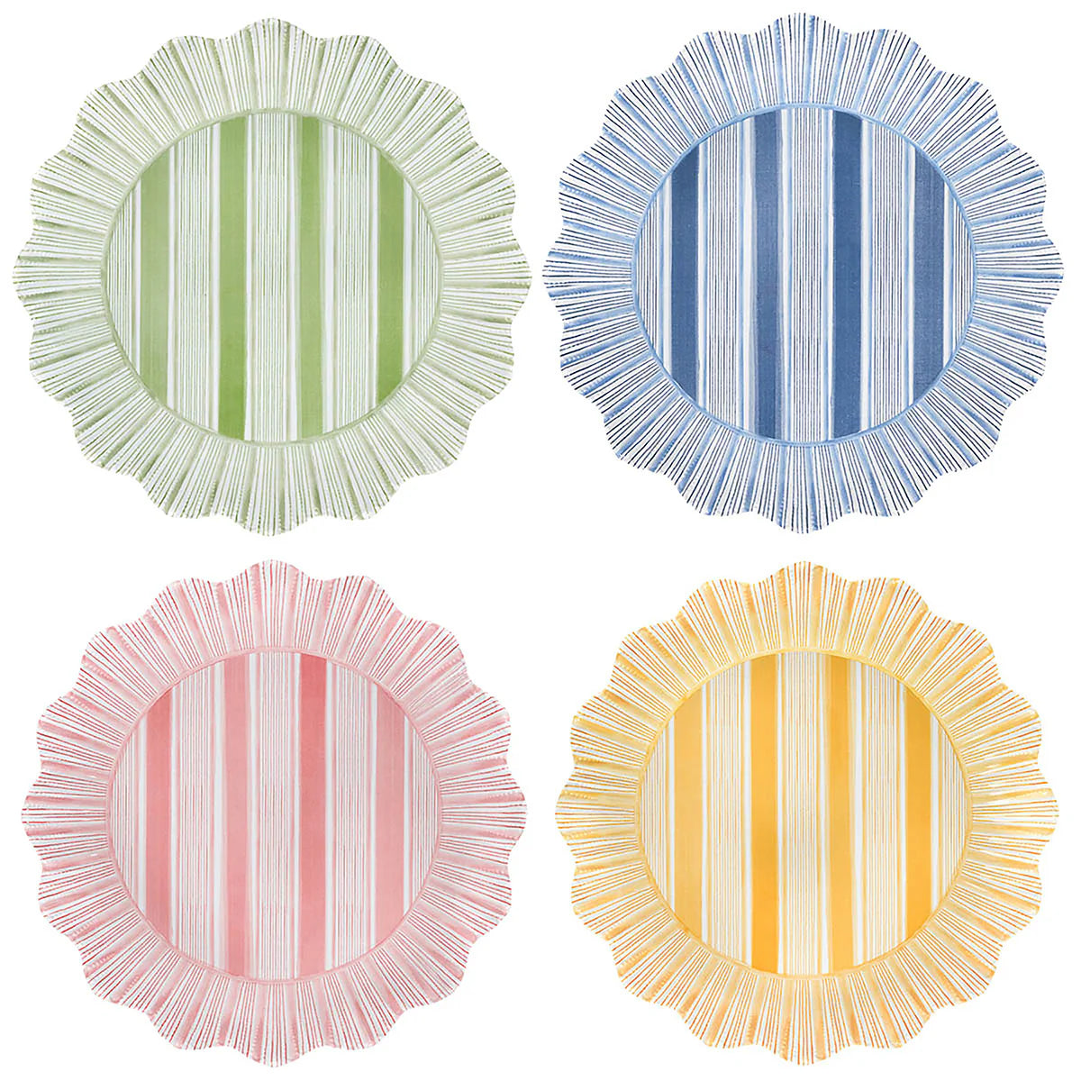 Cabana Stripe Melamine Dinner Plate