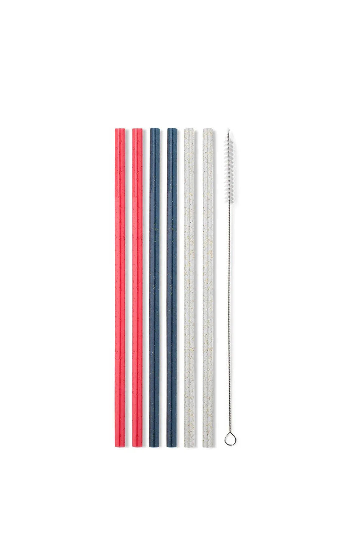 Christmas Glitter Reusable Straw Set