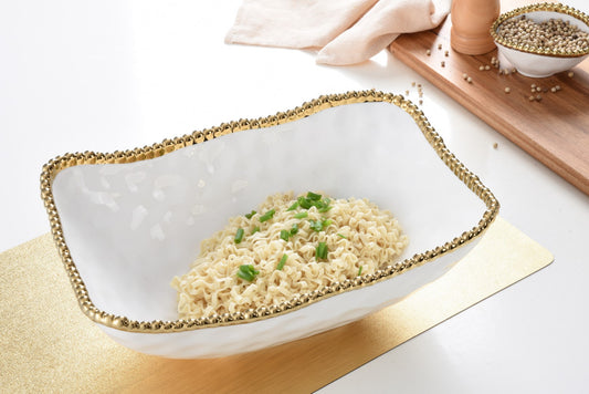 Deep Serving Bowl - Golden Salerno