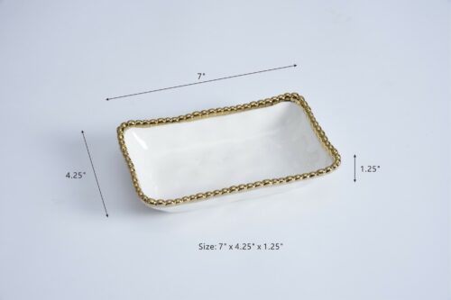 Pampa Bay Golden Salerno Rectangular Dish