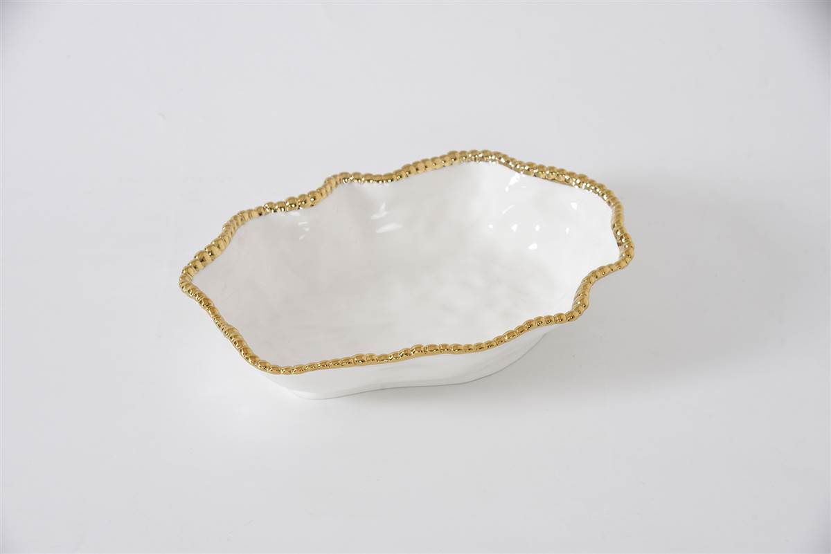Pampa Bay Golden Salerno Serving Bowl