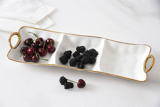 Pampa Bay Golden Handles 3 section Server
