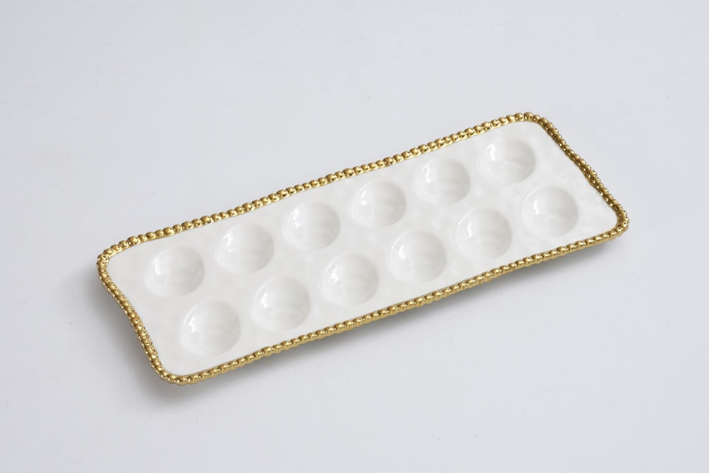 Rectangular Deviled Egg Tray - Golden Salerno
