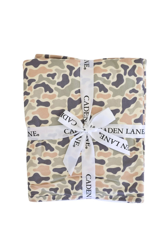 Embroidered Bamboo Hooded Towel | Camo Cutie