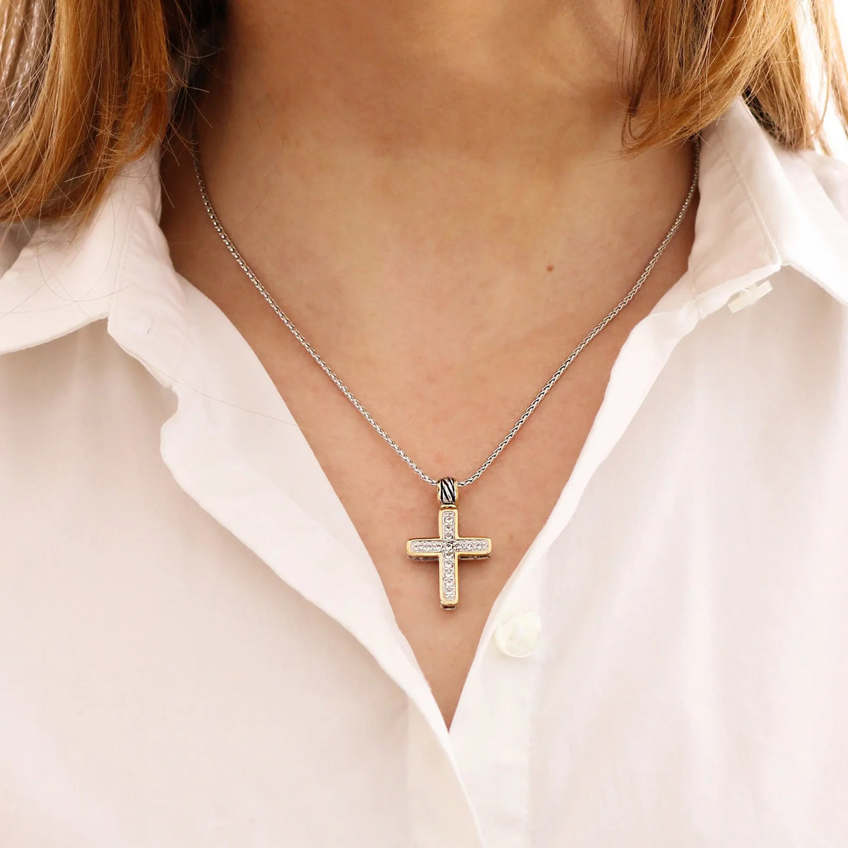Cross Necklace 16-18"