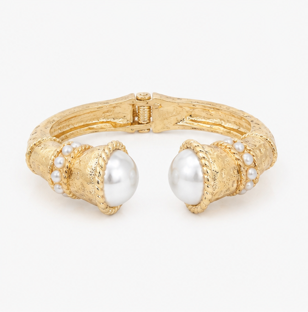 Pearl Heritage Hinge Cuff Bracelet