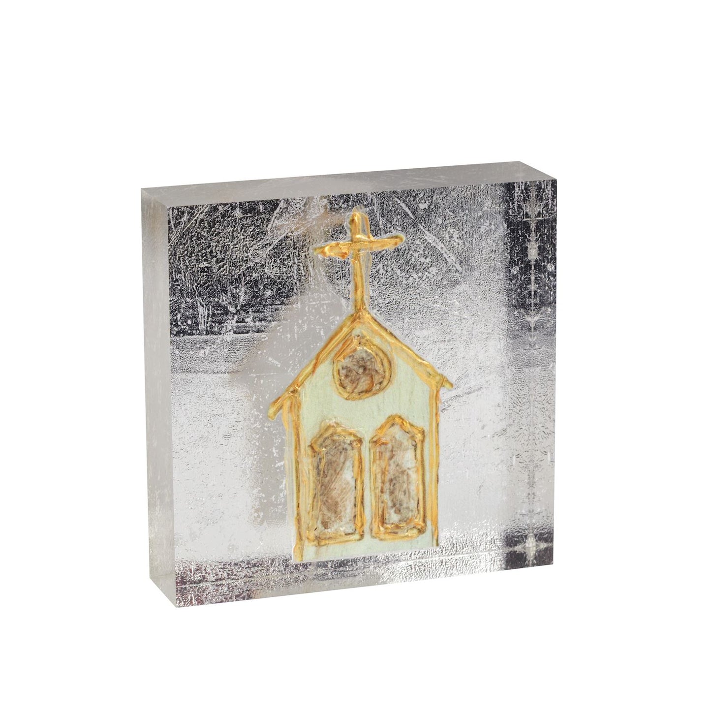 Acrylic Gold and Silver Plaques  3x3