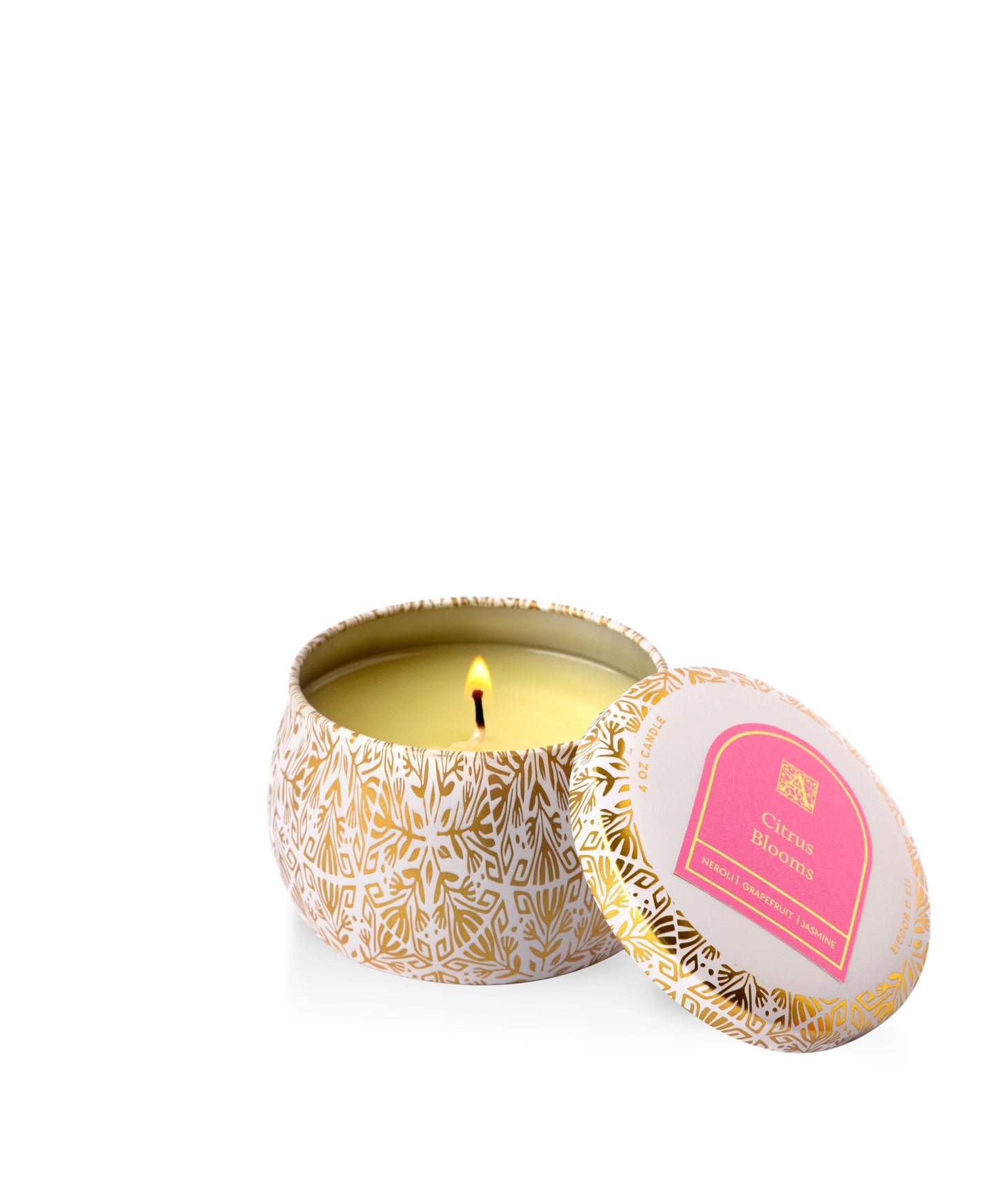 Citrus Blooms 4 oz  Deco Tin