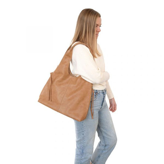 Tan Claire Hobo Bag